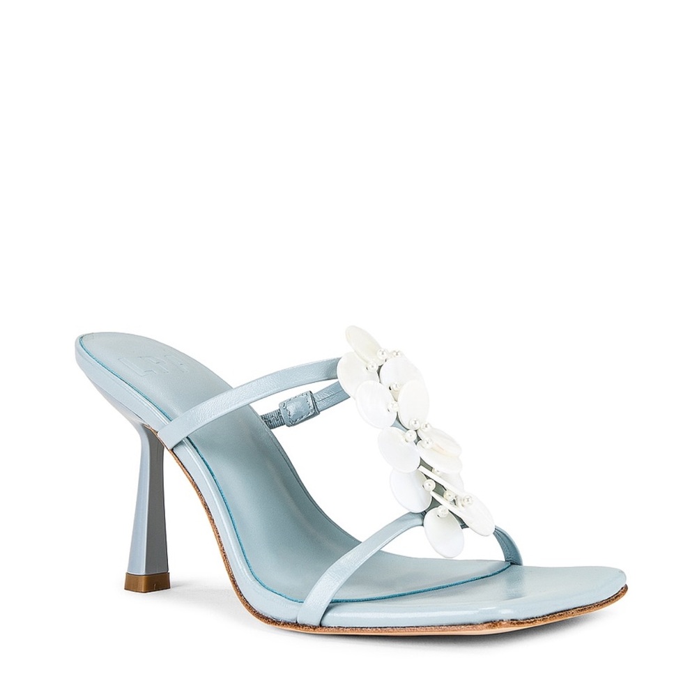 LPA Leja Sandal in Icy Blue Blue with White Accents